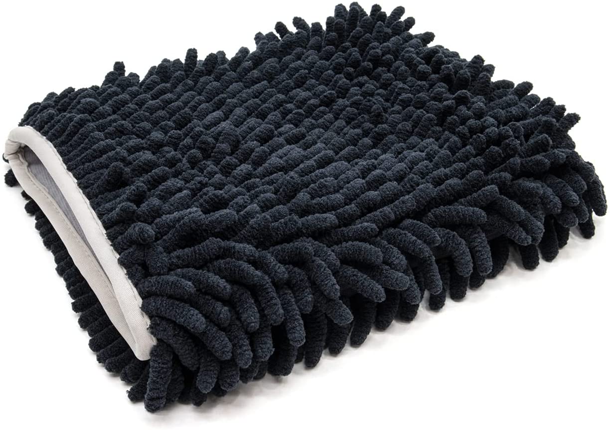 Găng tay siêu hấp thụ sợi nhỏ Chenille Công cụ chăm sóc xe đánh bóng Clean Mitt