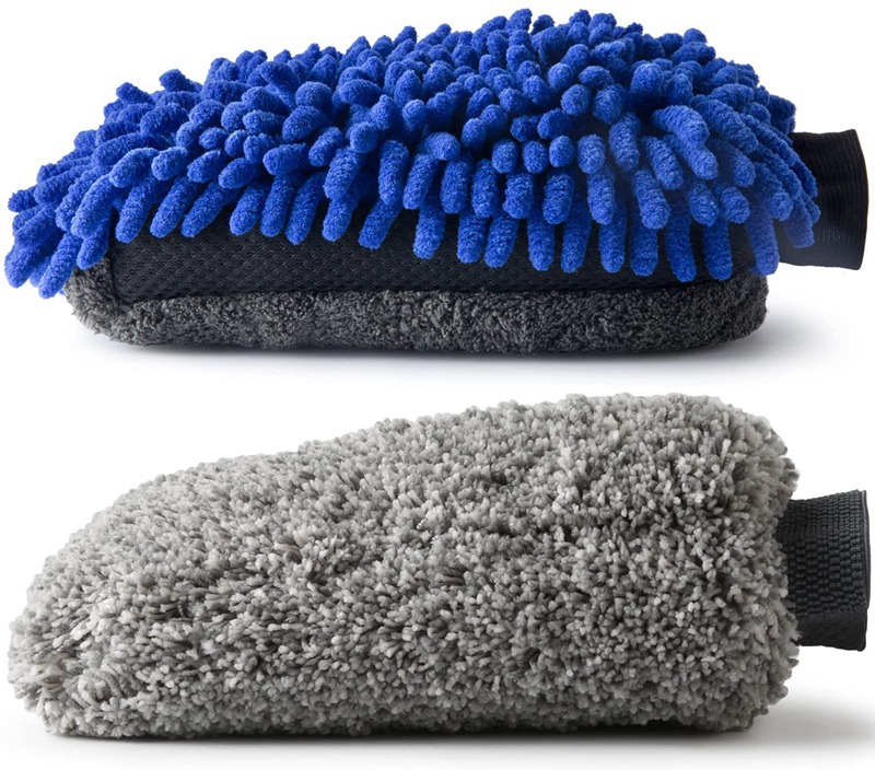 Microfiber Wash Mitt Scratch Dụng cụ rửa xe miễn phí